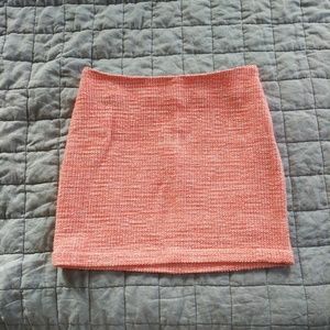 Madewell Textured Orange Miniskirt